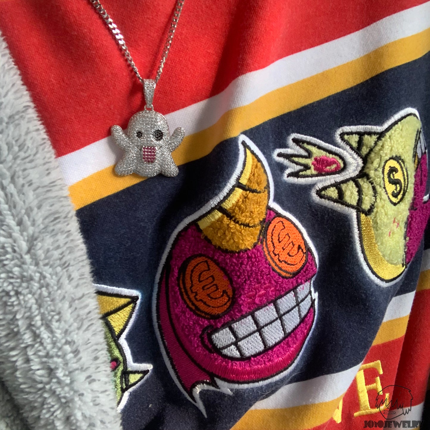 Iced Out Ghost Pendant
