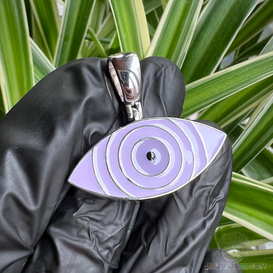 One Tomoe Sharingan & Rinnegan double-sided pendant 單勾玉寫輪眼 輪回眼 雙面吊墜 項鏈挂件