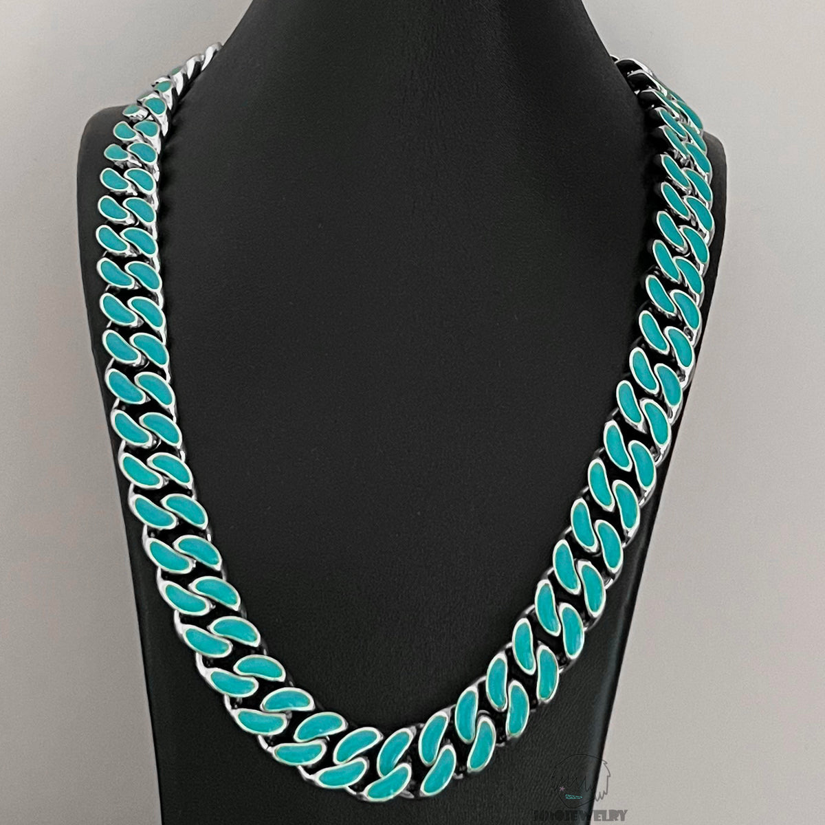 12mm 925 Sterling Silver Double-Sided Colorful Moissanite Iced Cuban Link Chain