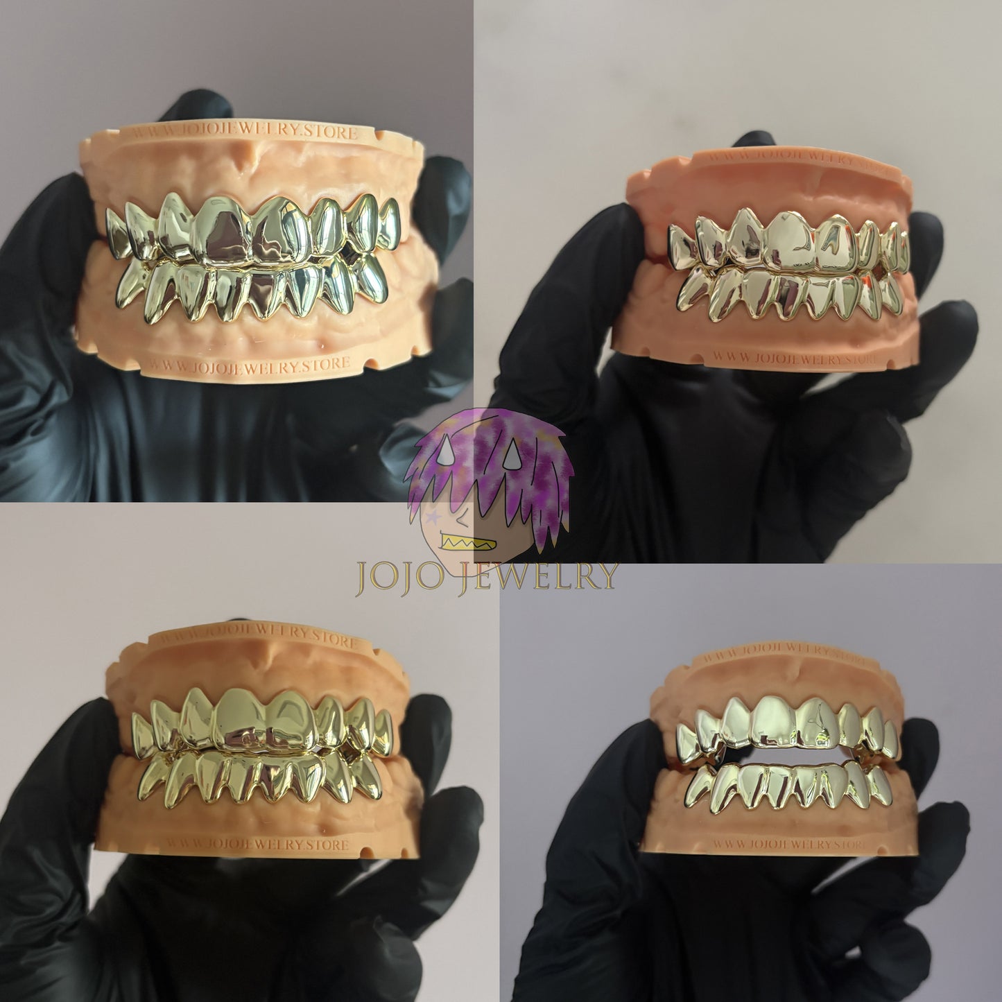 14K Gold & Silver Plain Grillz