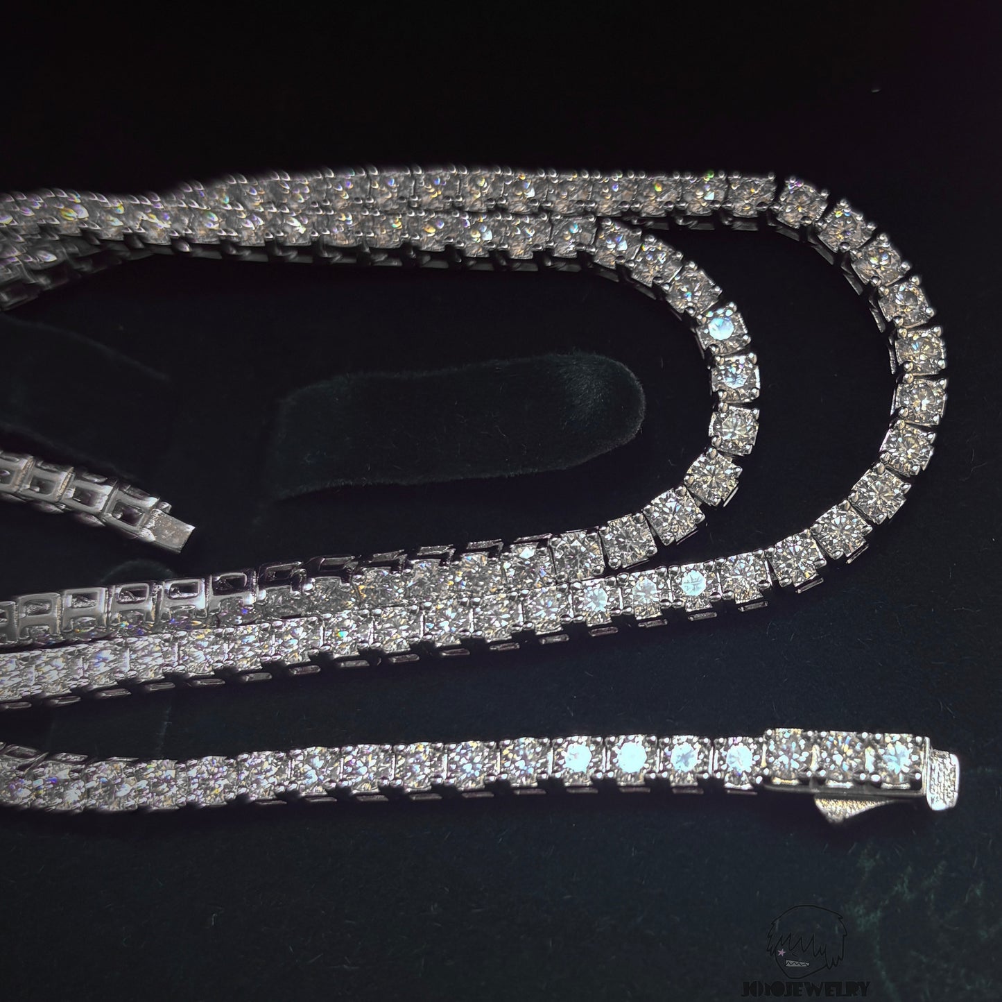 VVS Moissanite Tennis Chain-925 Sterling Silver