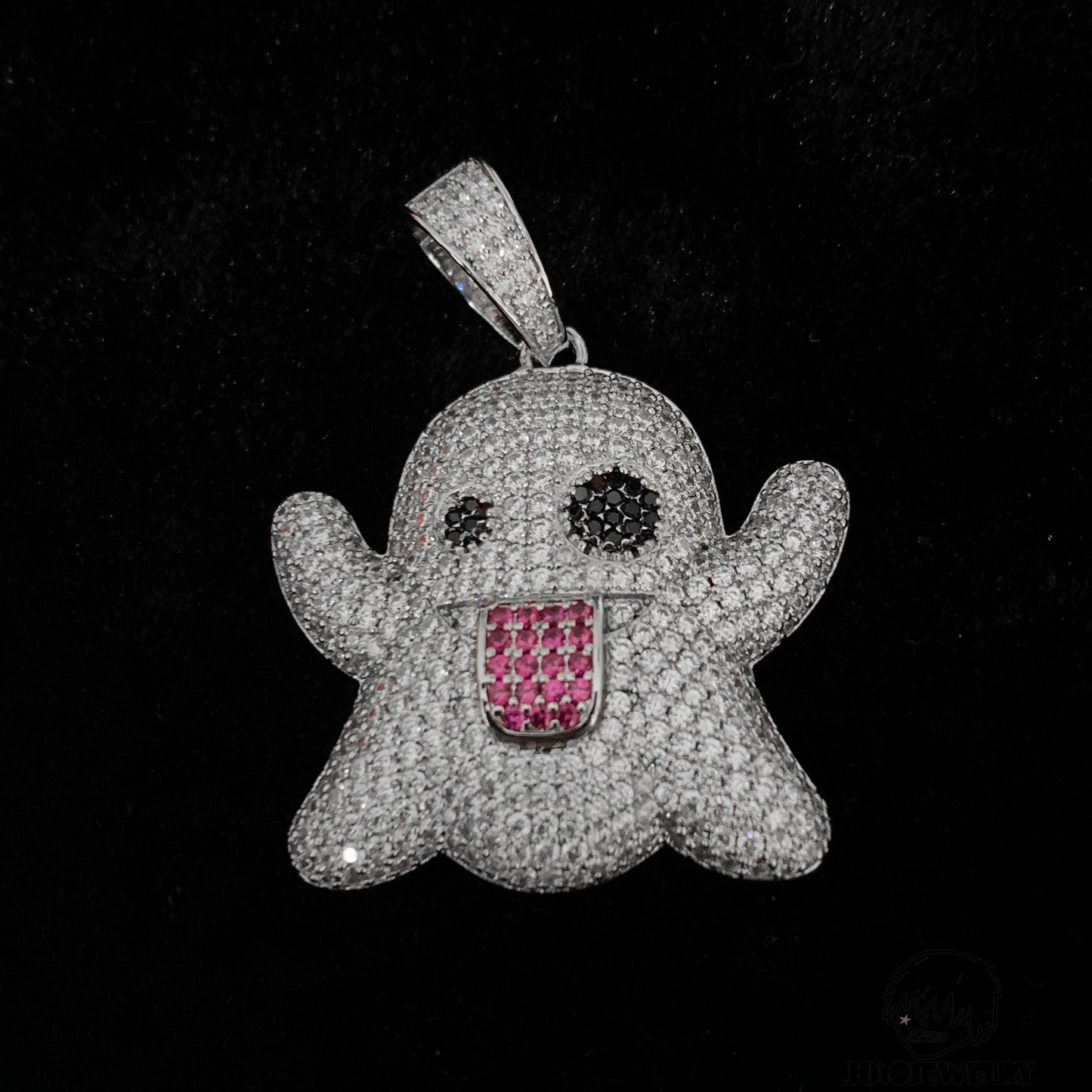 Iced Out Ghost Pendant