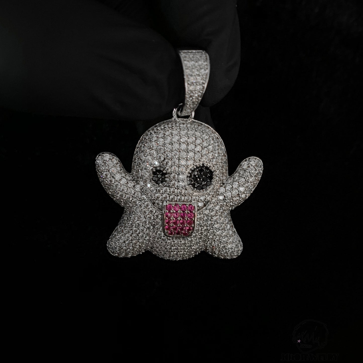 Iced Out Ghost Pendant