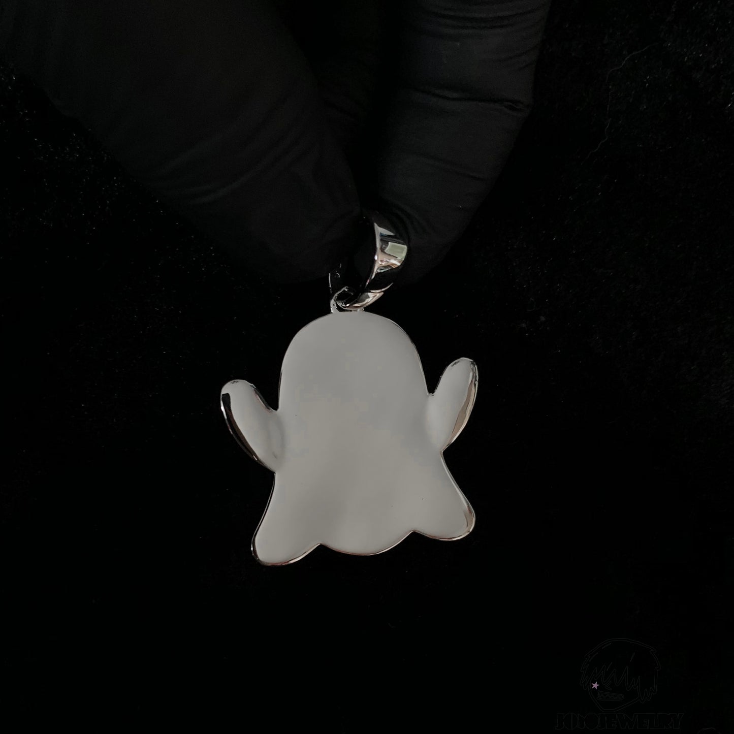 Iced Out Ghost Pendant