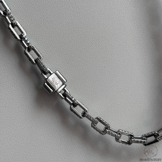 5mm 925 Sterling Silver Ice Boxed Rolo Chain