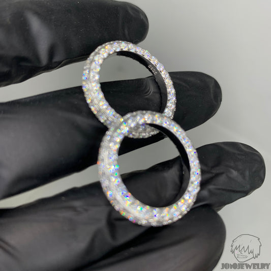 Triple Row Iced Eternity Ring