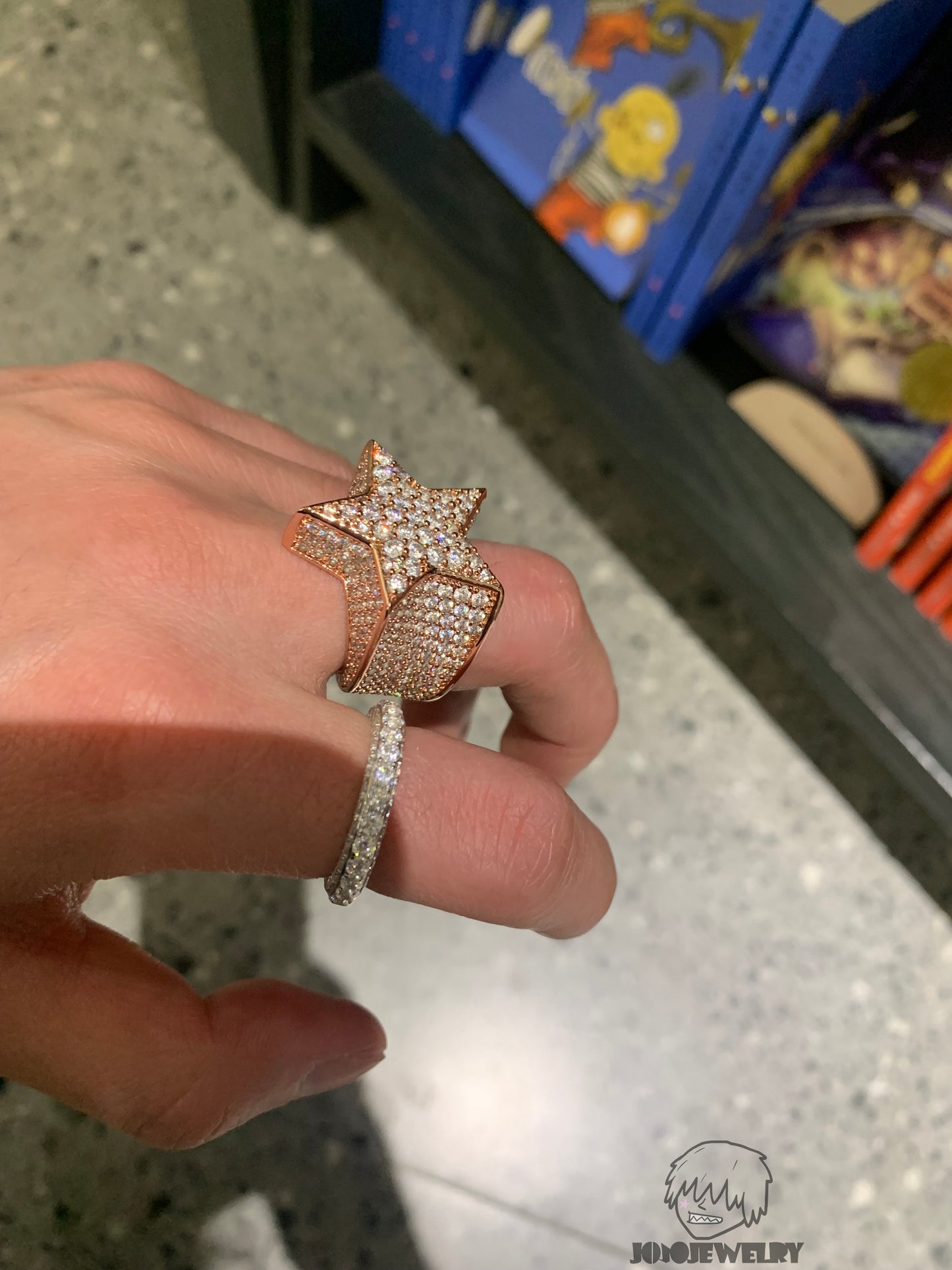 Triple Row Iced Eternity Ring