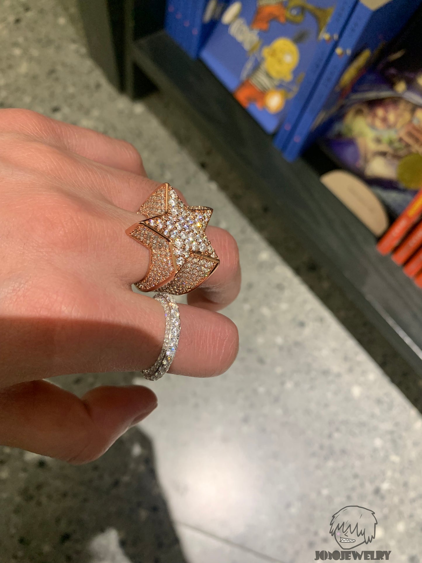 Triple Row Iced Eternity Ring