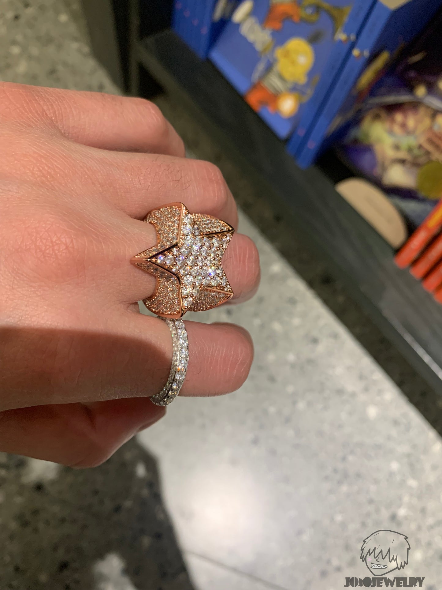 Triple Row Iced Eternity Ring