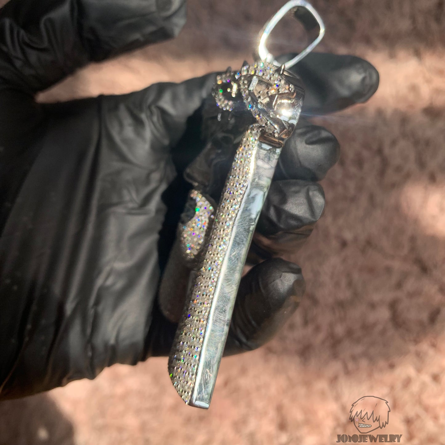 Iced Moissanite Jesus Pendant