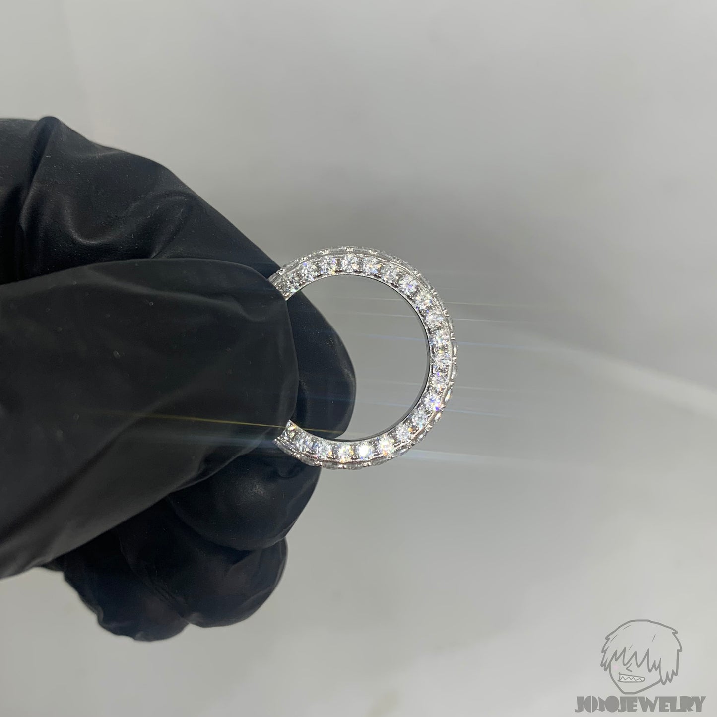 Triple Row Iced Eternity Ring