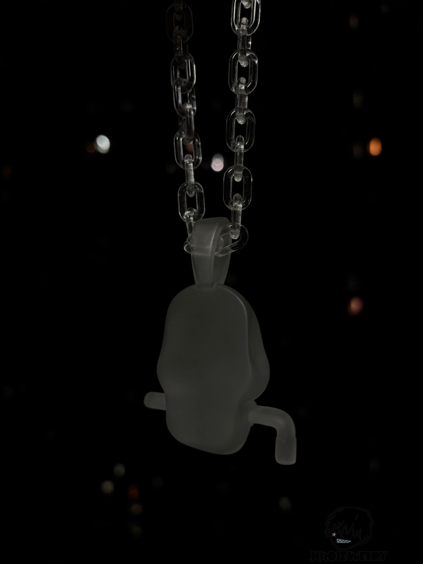 Juice WRLD 999 Skull Transparent Frosted Pendant & Necklace