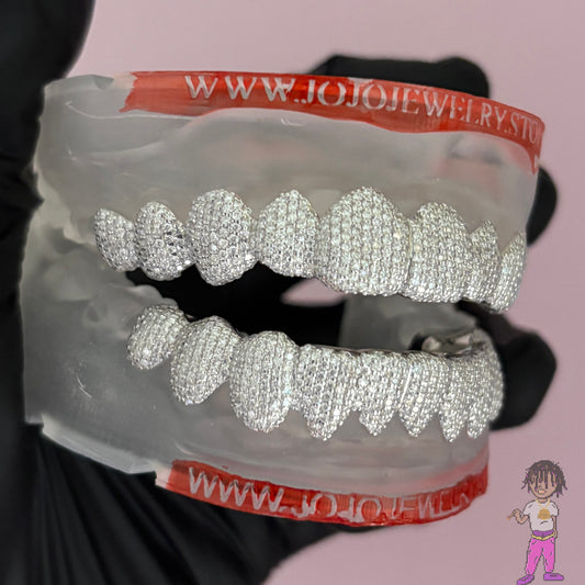 1.1mm Iced VVS Moissanite Grillz