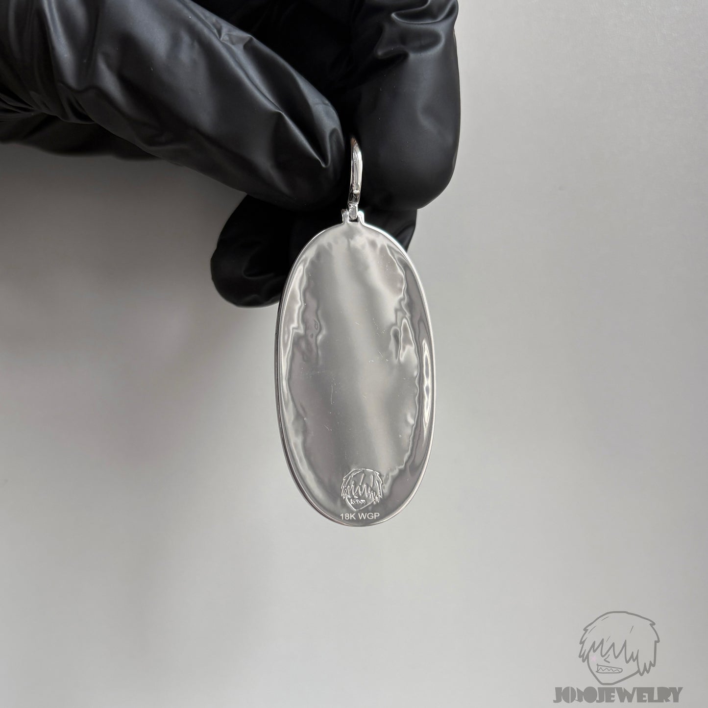 Naruto Nine-Tails Dragon Medallion Pendant 鑽框 鳴人九尾之力 浮雕吊墜