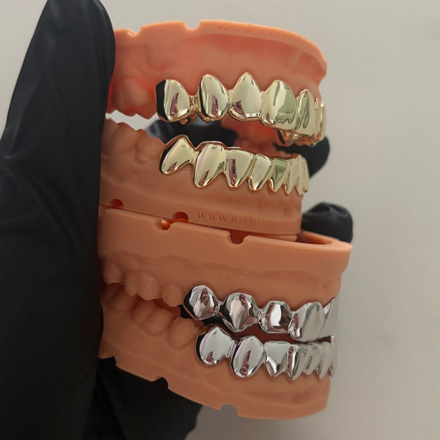 14K Gold & Silver Plain Grillz