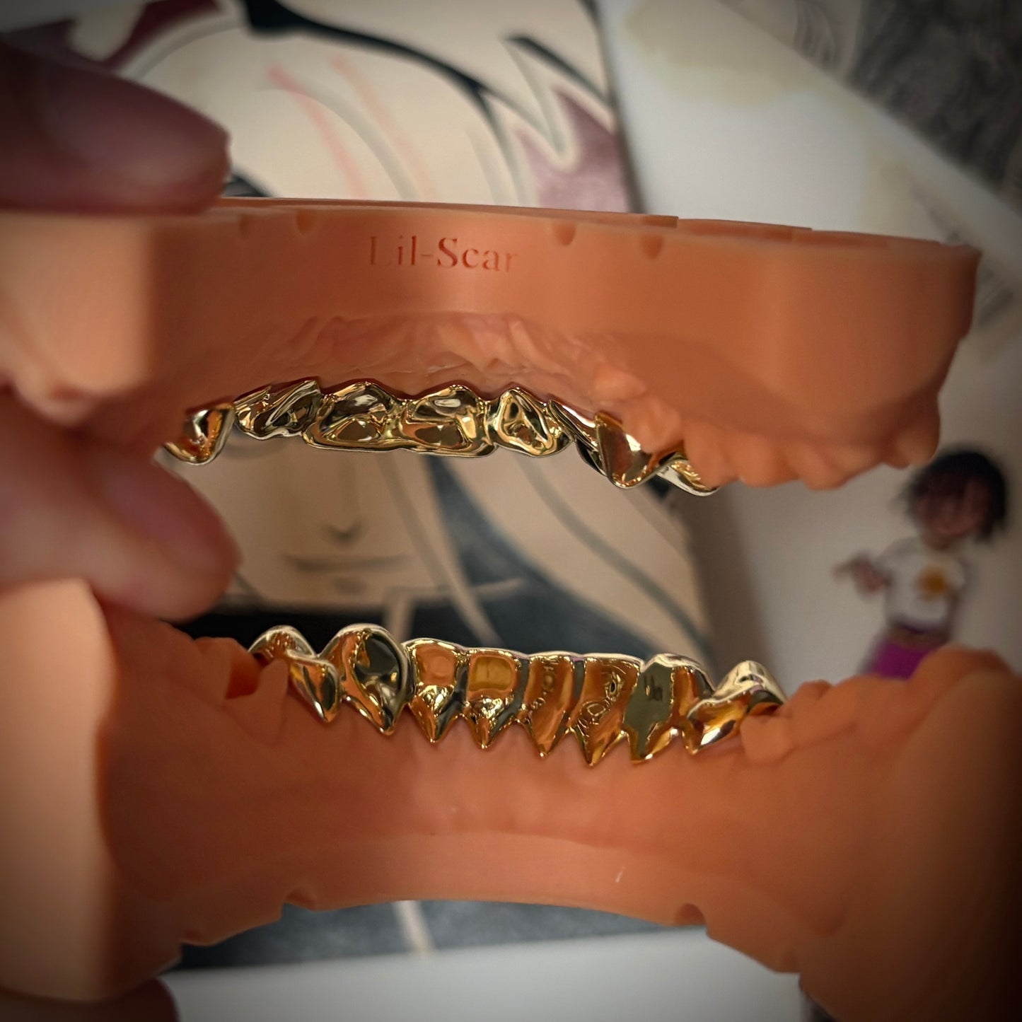 14K Gold & Silver Plain Grillz