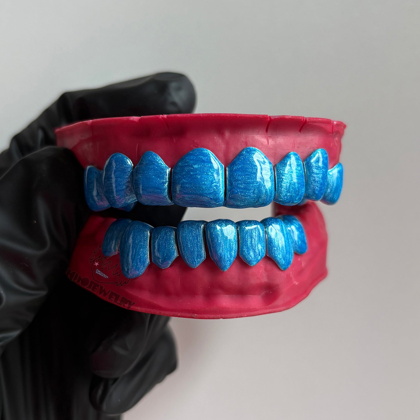 Ocean Blue Enamel Effect Grillz