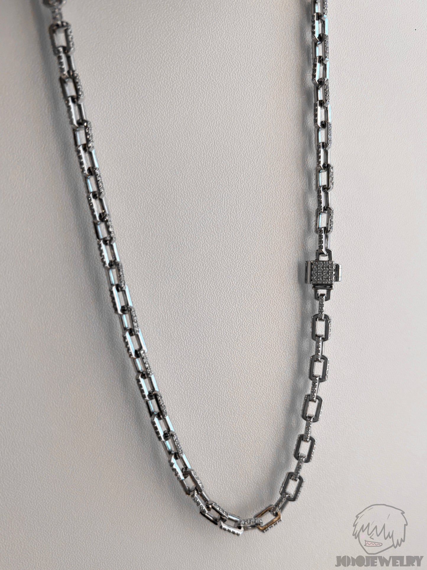 5mm 925 Sterling Silver Ice Boxed Rolo Chain