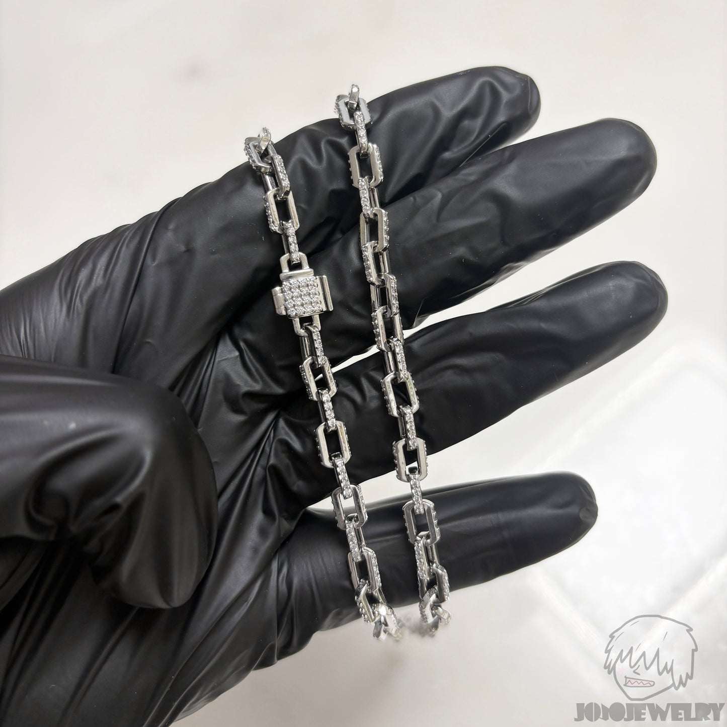 5mm 925 Sterling Silver Ice Boxed Rolo Chain