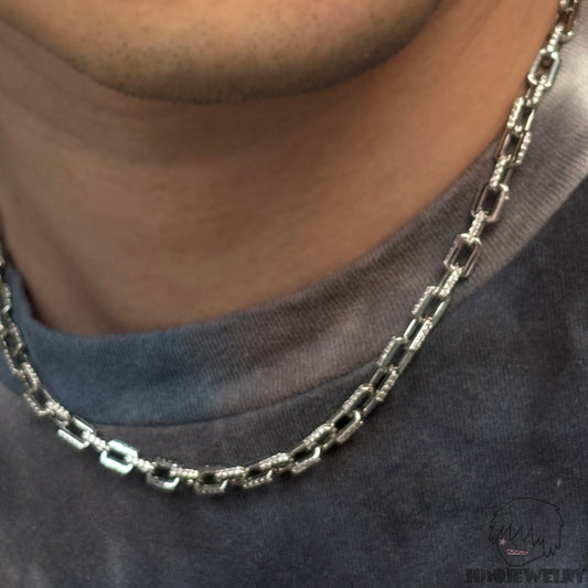 5mm 925 Sterling Silver Ice Boxed Rolo Chain