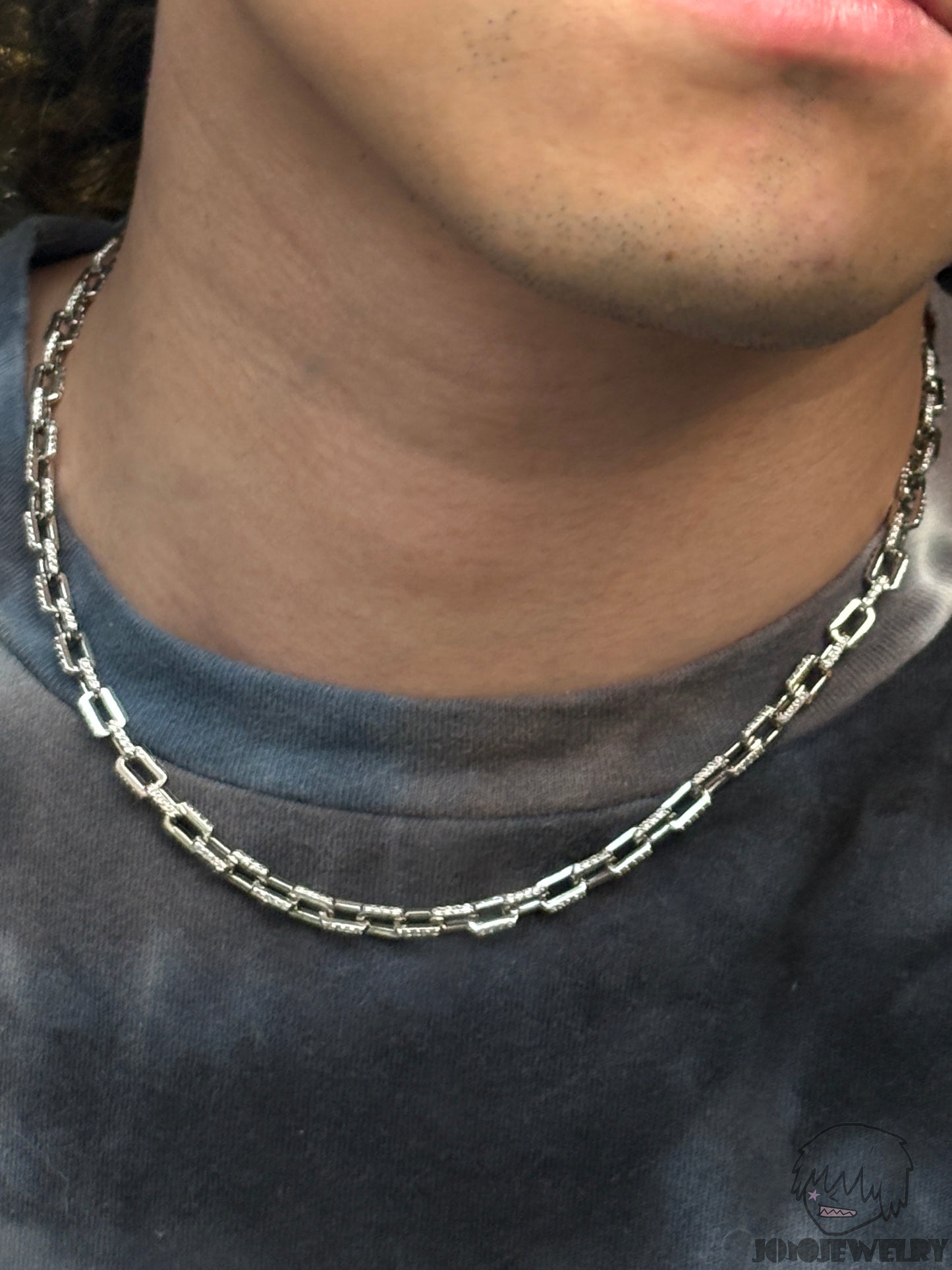 5mm 925 Sterling Silver Ice Boxed Rolo Chain