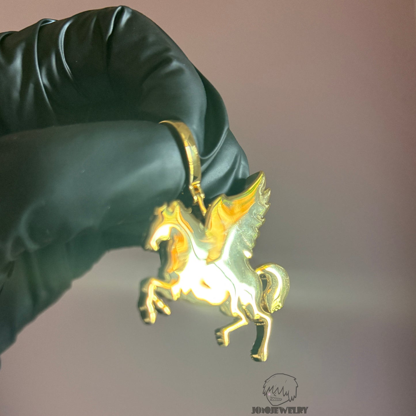 Iced Pegasus Pendant