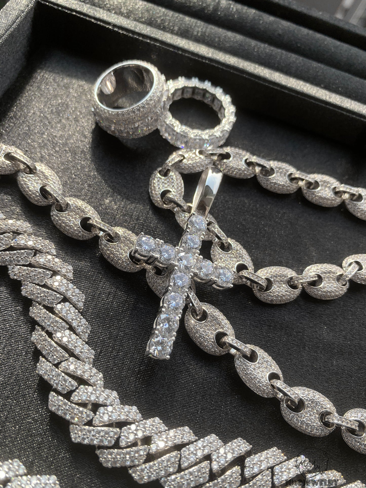 925 Silver VVS Moissanite Cross Pendant