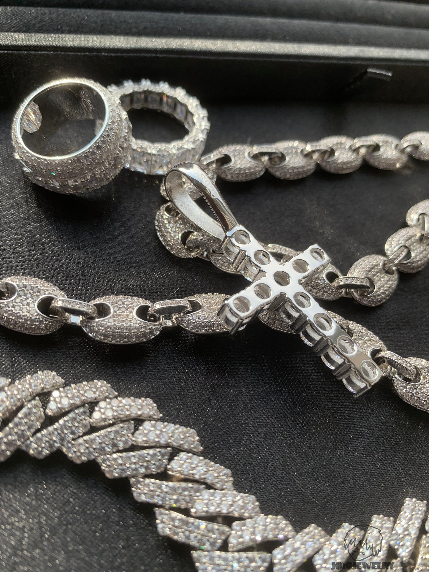 925 Silver VVS Moissanite Cross Pendant