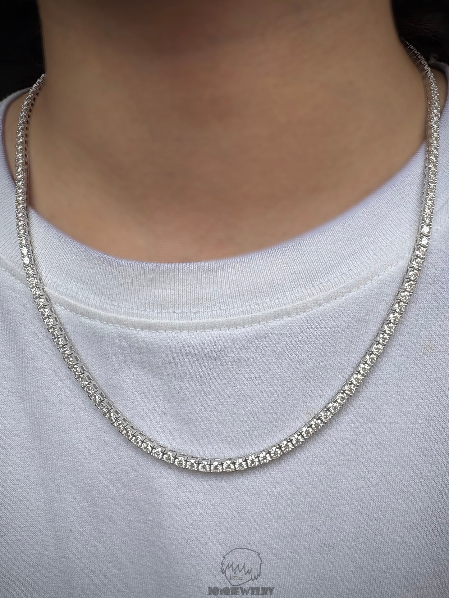 VVS Moissanite Tennis Chain-925 Sterling Silver