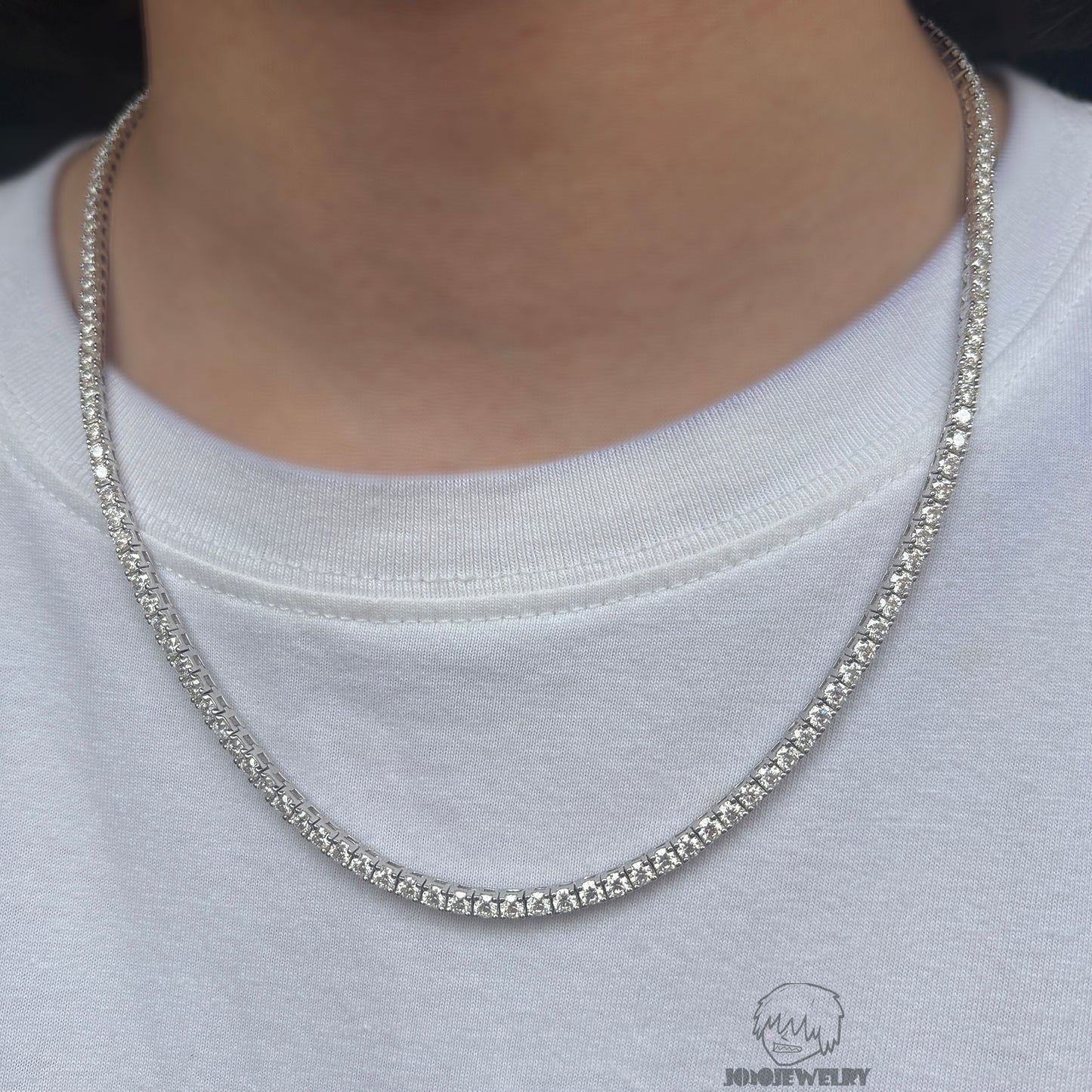 VVS Moissanite Tennis Chain-925 Sterling Silver