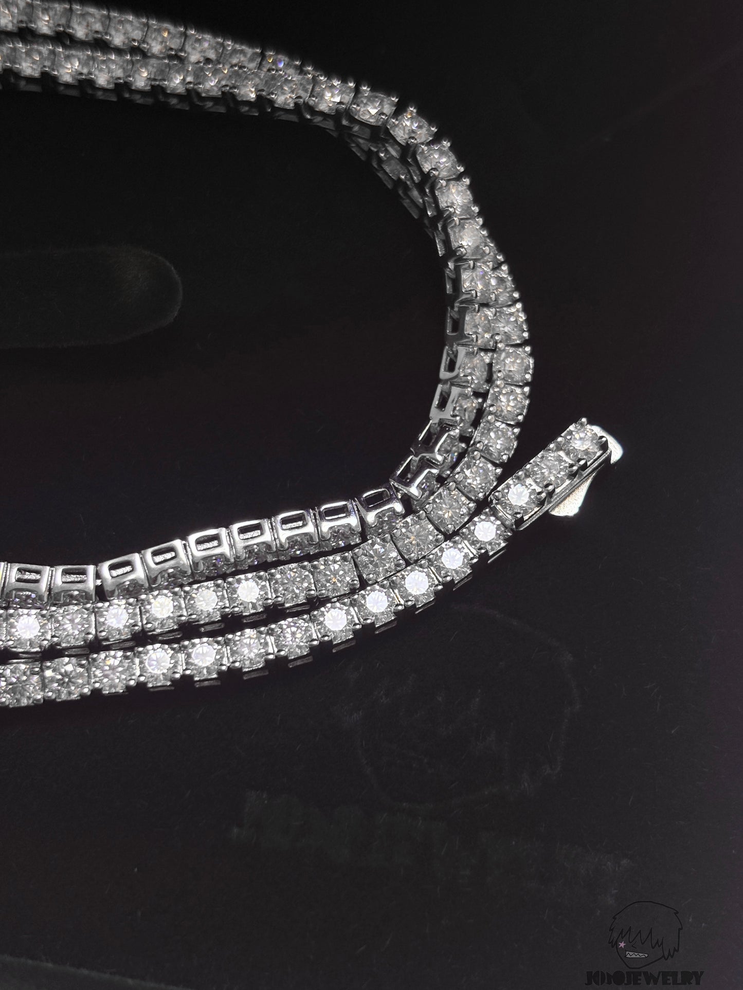 VVS Moissanite Tennis Chain-925 Sterling Silver