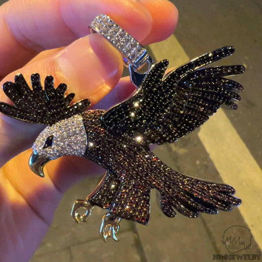 Iced Eagle Emoji Pendant