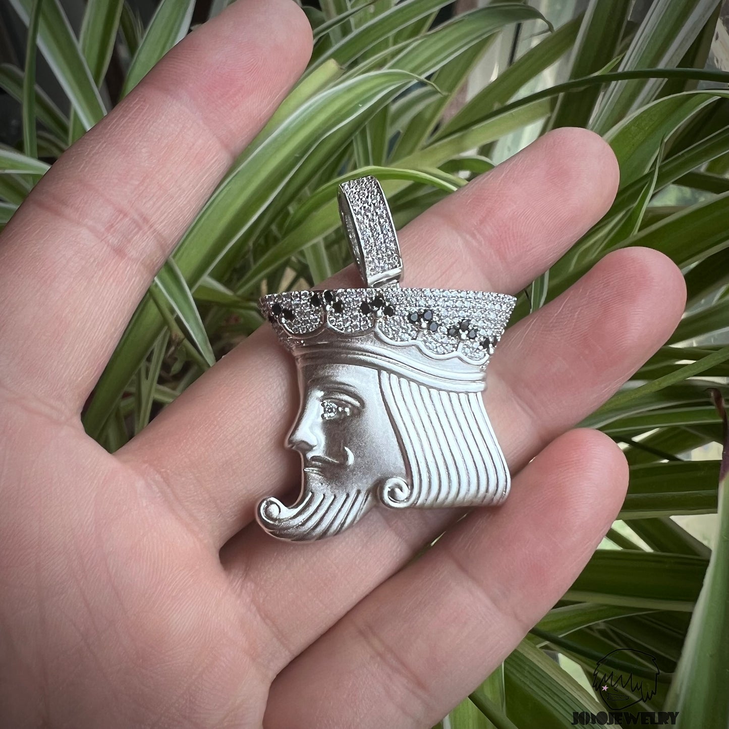 Playing Card King Pendant Necklace