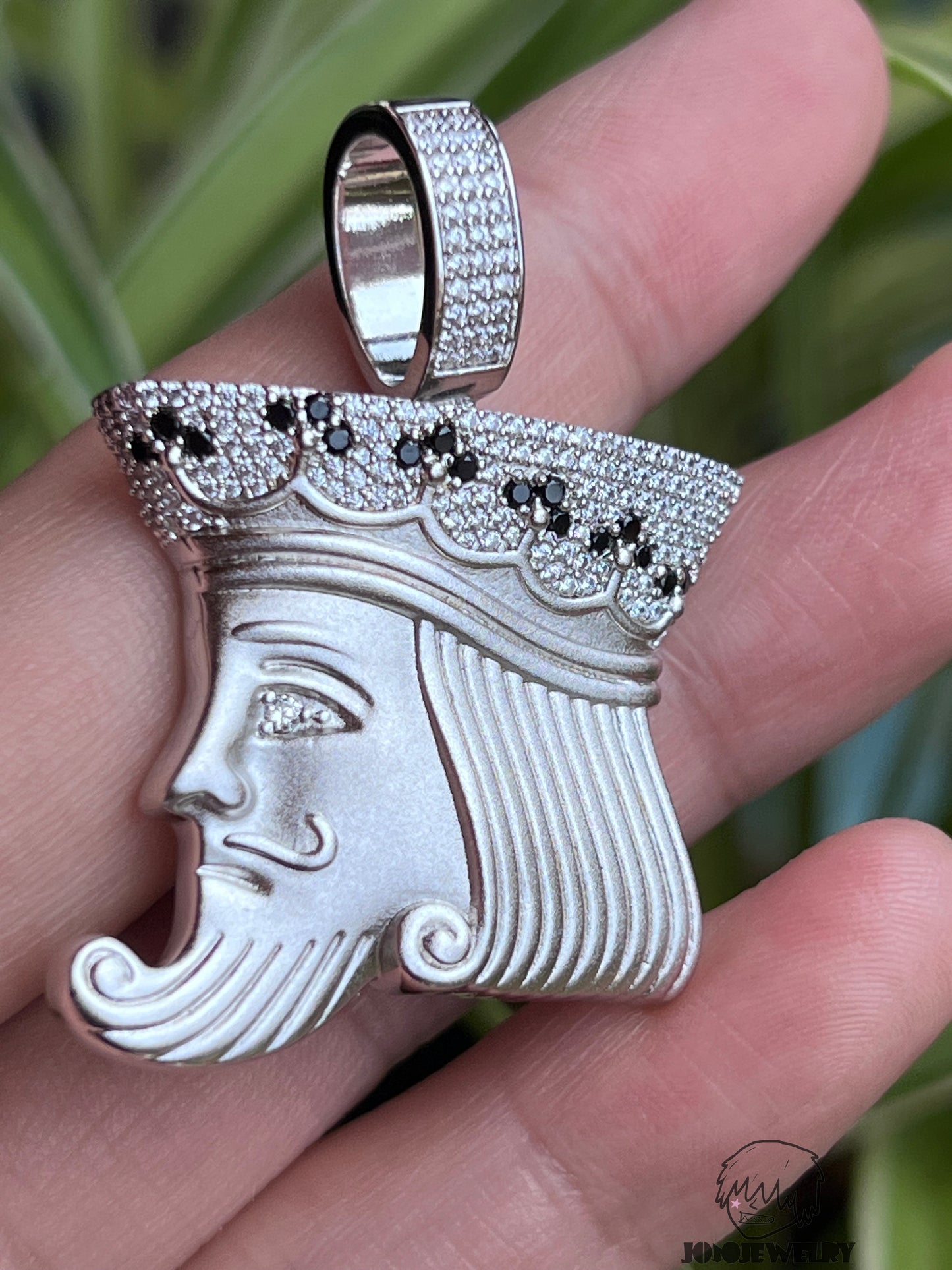 Playing Card King Pendant Necklace