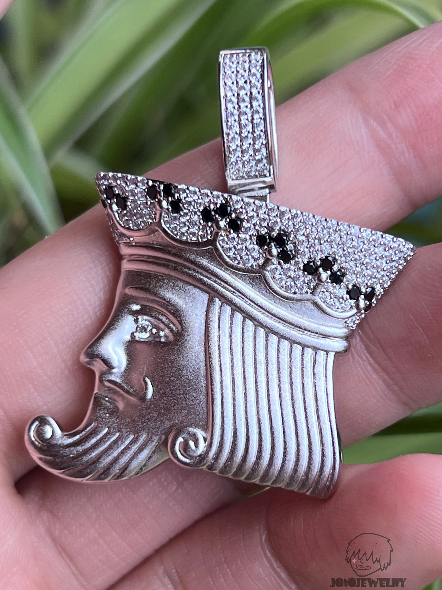 Playing Card King Pendant Necklace