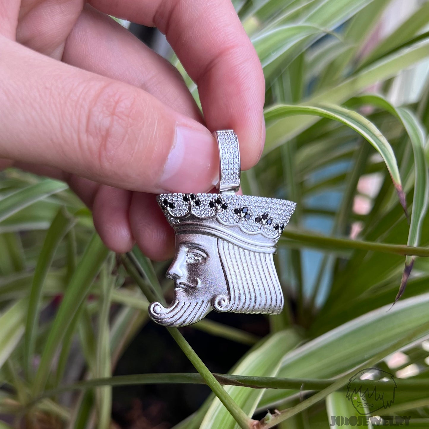 Playing Card King Pendant Necklace
