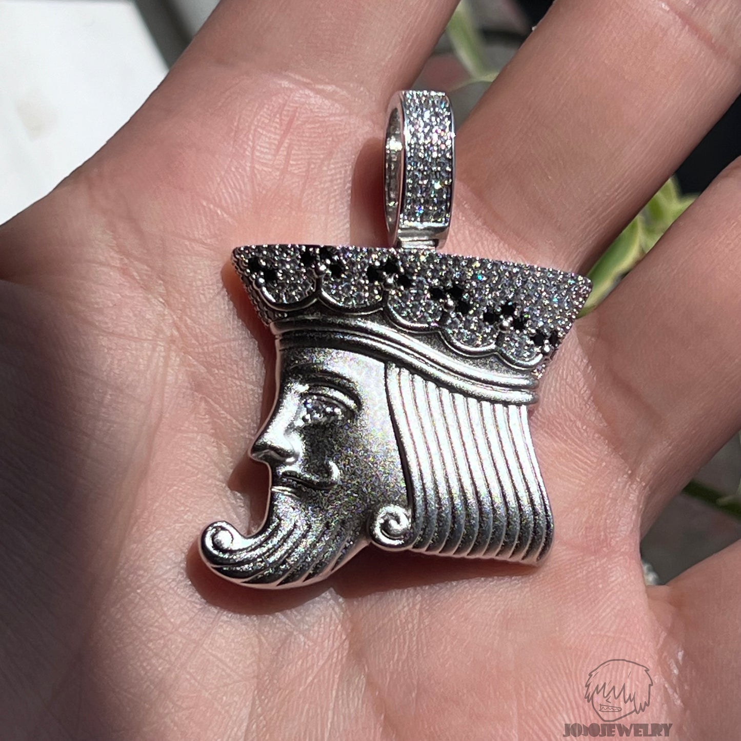 Playing Card King Pendant Necklace