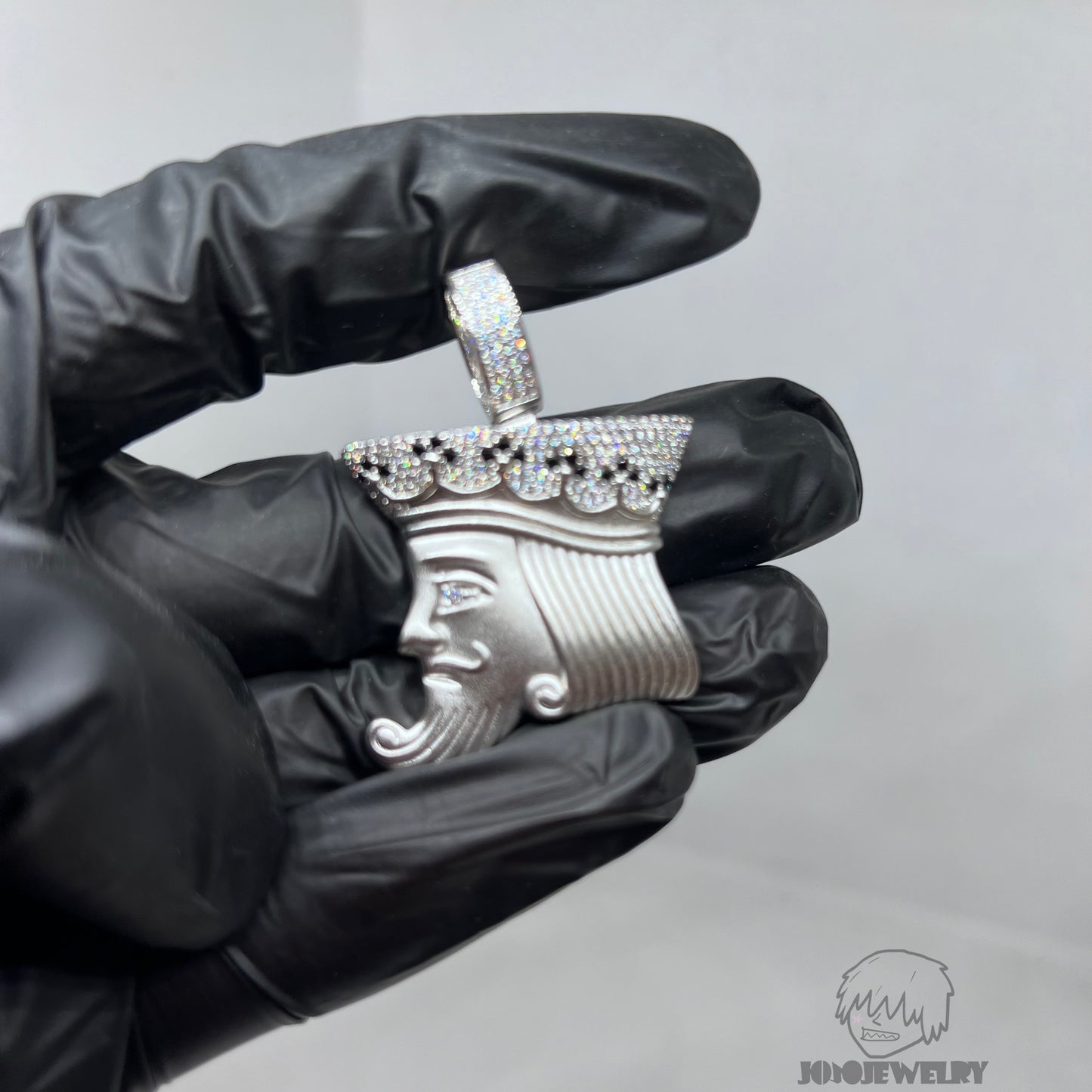 Playing Card King Pendant Necklace