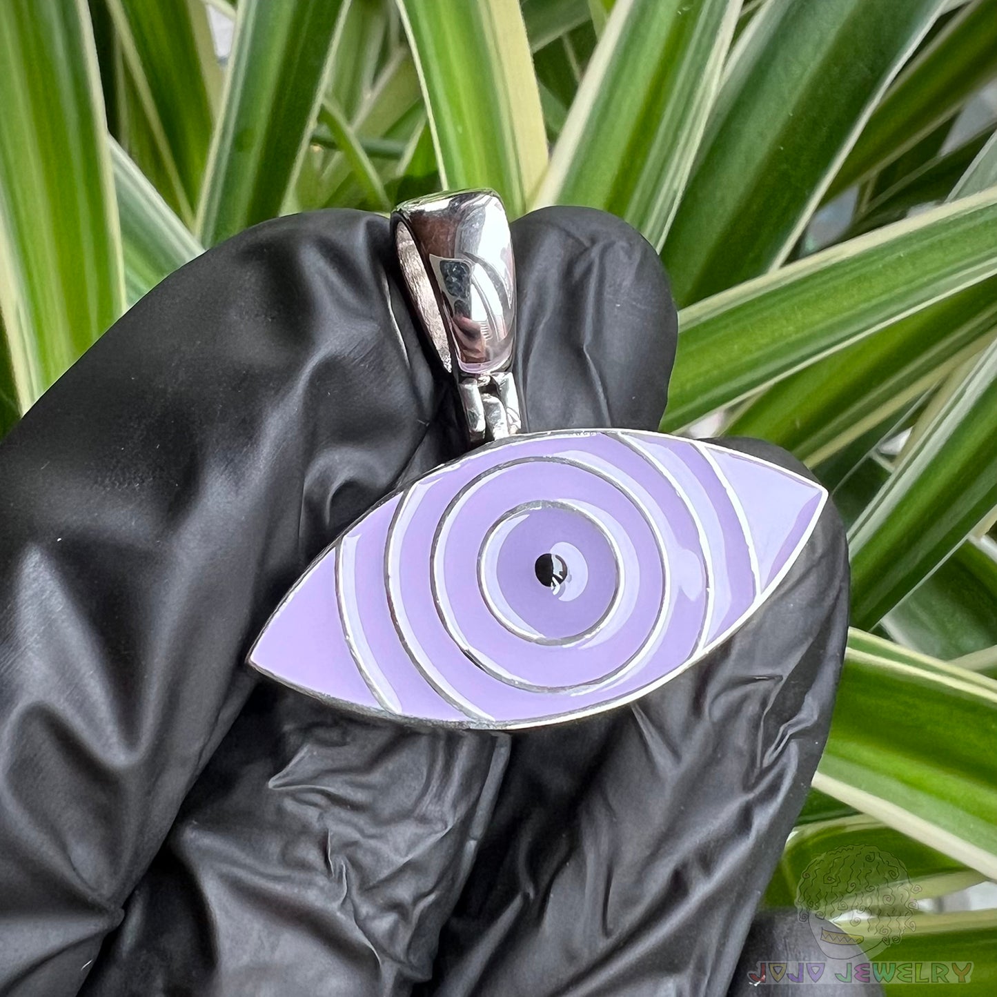 One Tomoe Sharingan & Rinnegan double-sided pendant 單勾玉寫輪眼 輪回眼 雙面吊墜 項鏈挂件
