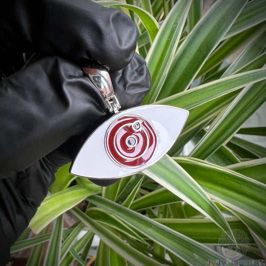 One Tomoe Sharingan & Rinnegan double-sided pendant 單勾玉寫輪眼 輪回眼 雙面吊墜 項鏈挂件