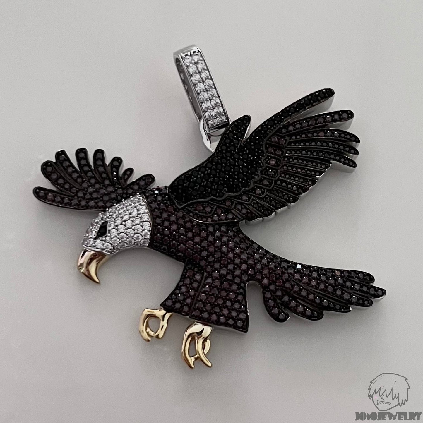 Iced Eagle Emoji Pendant