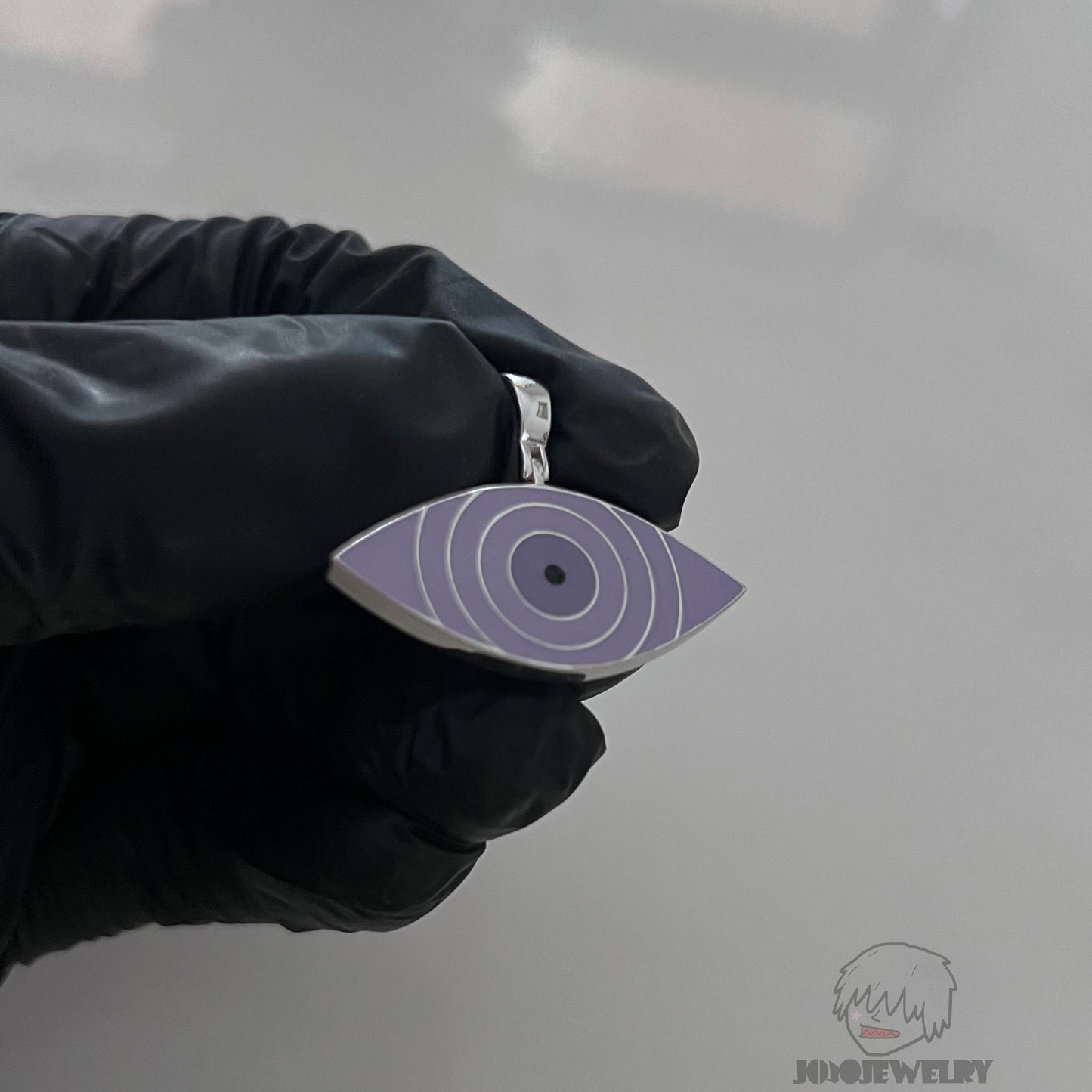 Three Tomoe Sharingan & Rinnegan double-sided pendant 三勾玉寫輪眼 輪回眼 雙面吊墜 項鏈挂件