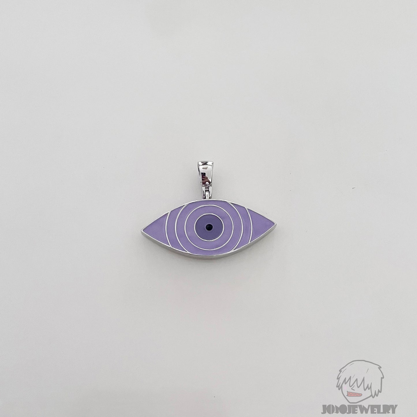 Three Tomoe Sharingan & Rinnegan double-sided pendant 三勾玉寫輪眼 輪回眼 雙面吊墜 項鏈挂件