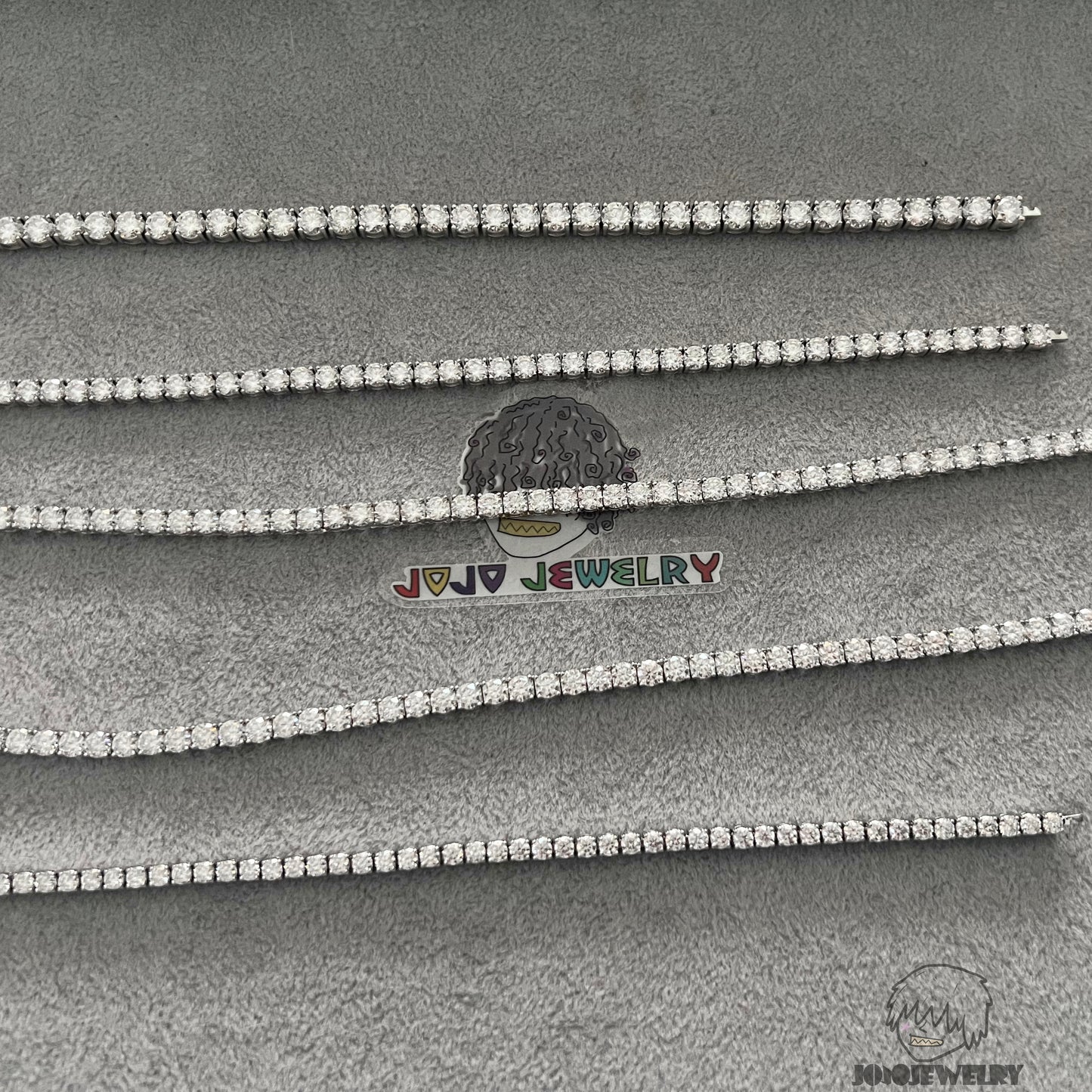 VVS Moissanite Tennis Chain-925 Sterling Silver