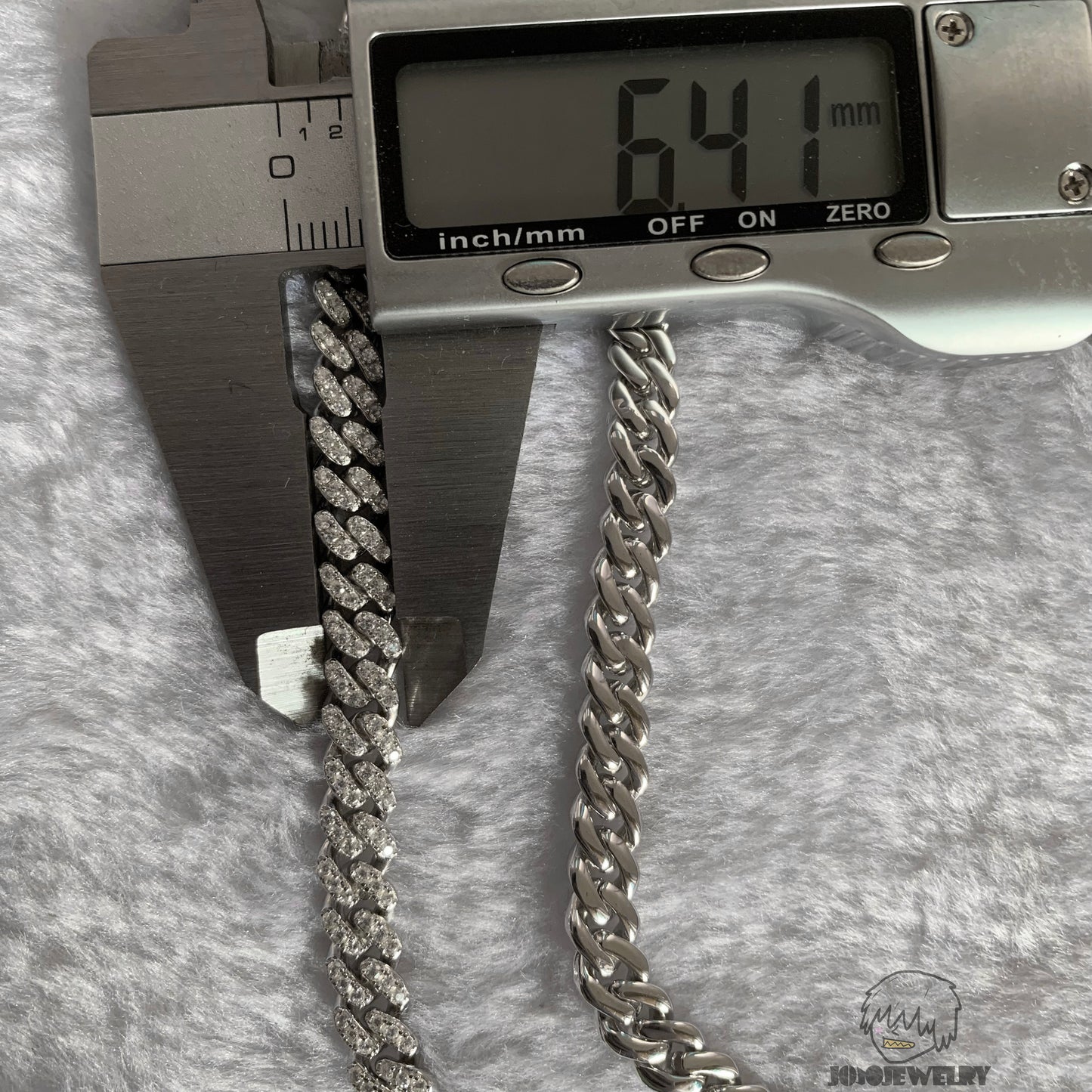 6mm 925 Silver Moissanite Iced Cuban Link Chain