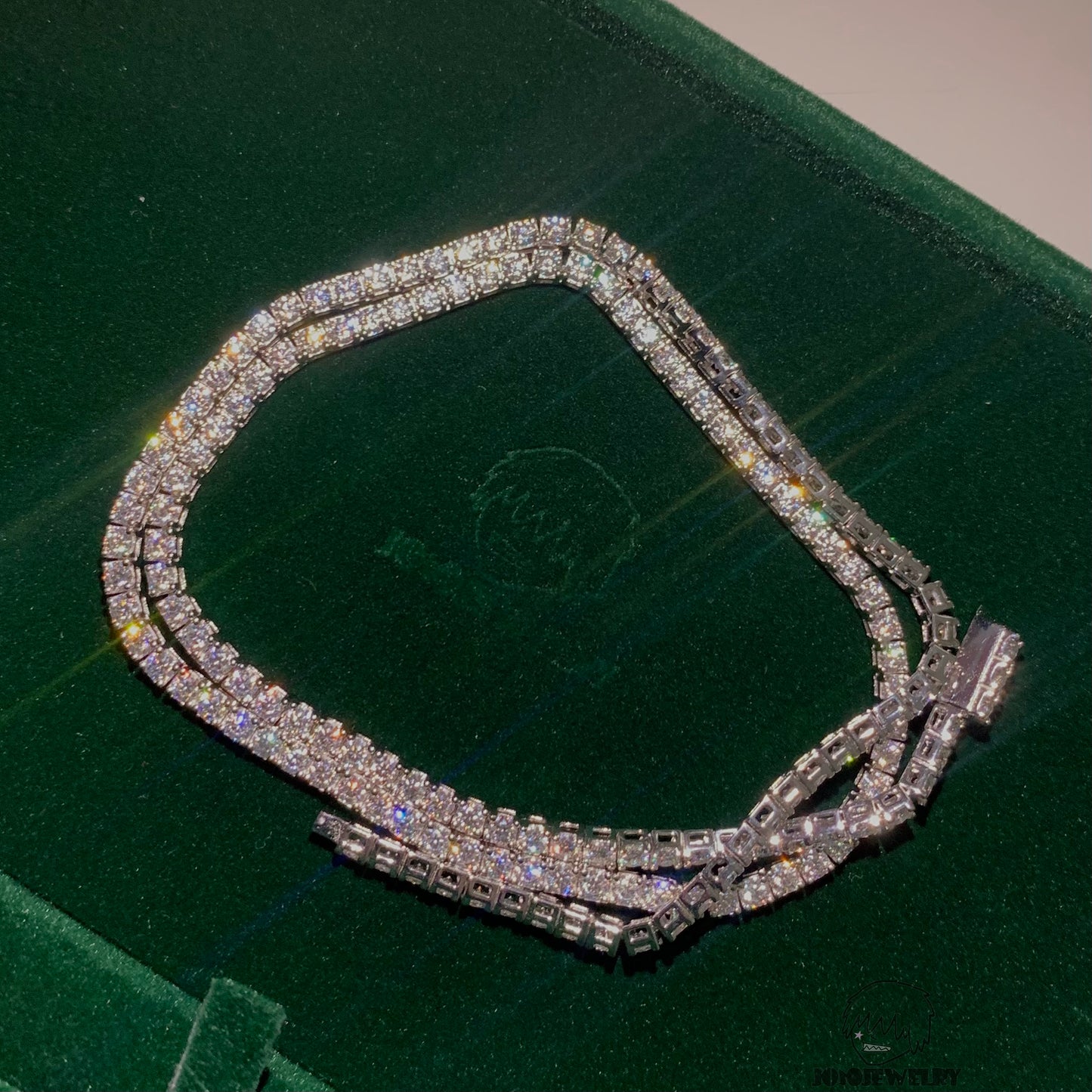 VVS Moissanite Tennis Chain-925 Sterling Silver