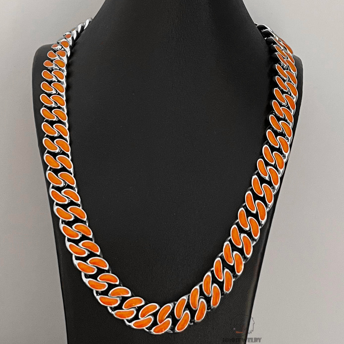 12mm 925 Sterling Silver Double-Sided Colorful Moissanite Iced Cuban Link Chain