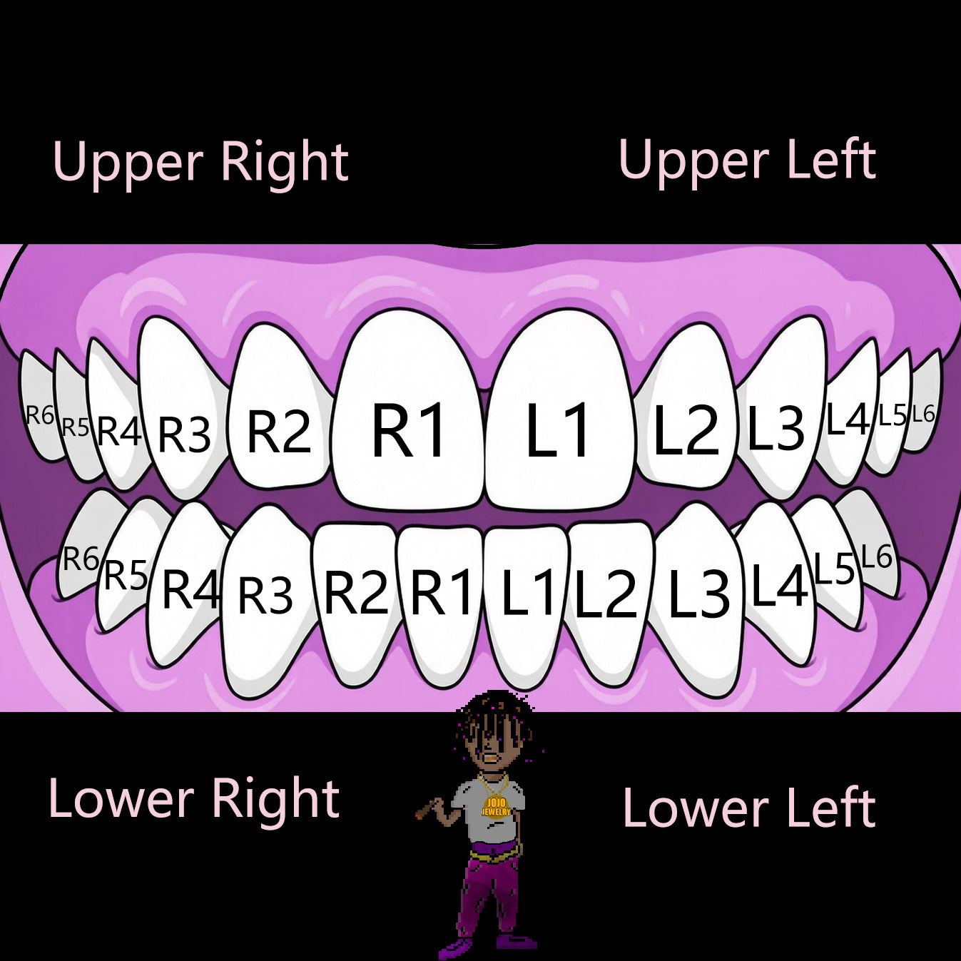 Double Cap Open Face Grillz